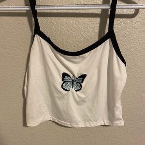 Butterfly crop top